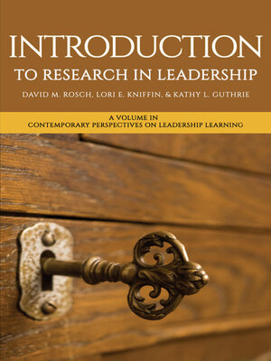 cover image of Introduction to Research in Leadership